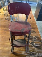 Vintage Metal High Chair/Step Stool