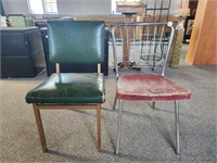(2) Vintage Metal Chairs