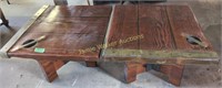 Sub-sea Artifacts Ship Hatch Side Tables 29x 21"