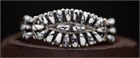 Navajo Davin Benally White Buffalo Bracelet