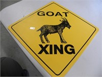 Plastic Goat Crossing Sign