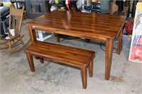 table and bench