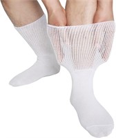 6 Pack Diabetic Socks  Loose Fit  Seamless  Cotton