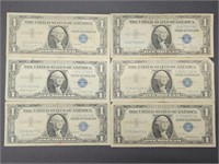 Blue seal $1 Bills