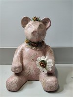 Paper Mache  Decorated Bear
