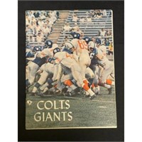 1963 Baltimore Colt/ny Giants Program