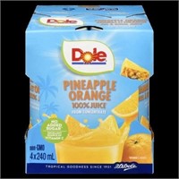 Sealed- Dole Canned Pineapple & Orange Juice (4x24