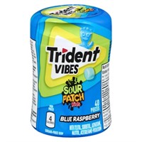 Sealed- Trident Vibes Gum Sour Patch Kids Blue Ras