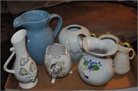 Flat of pitchers and vases