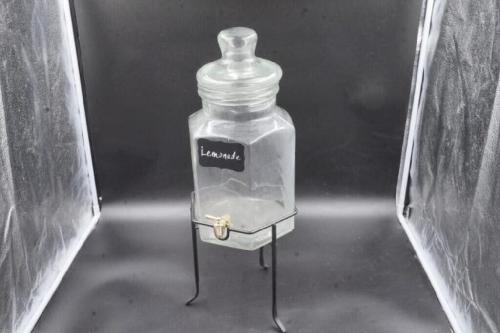 Lemonade dispenser with stand