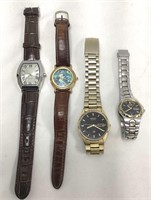 Four Mens and Womens Wrist Watches