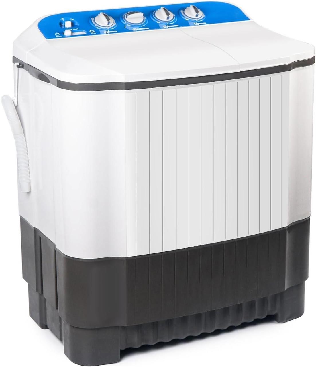SEALED-24Lbs 2-in-1 Twin Tub Compact Washer