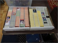 Two five-row boxes of 1990s baseball cards