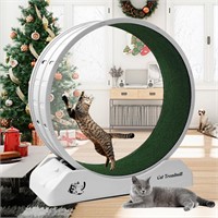 Cat Exercise Wheel  Grey-green carpet
