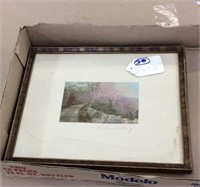 Wallace Nutting hand-painted photograph