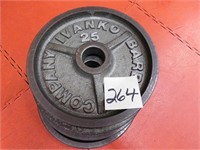 4-25 lb. Ivanko plates(sold by the piece)
