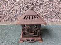 Cast Iron Hanging Candle Lantern