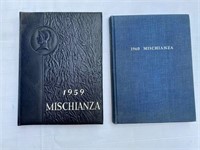 Mischianza Yearbooks 1959 1960