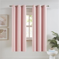 DUALIFE Curtains - 34x80 Baby Pink
