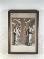 Framed Salutation Angelique Print