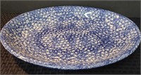 Blue Spongeware Roma Inc. Platter