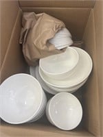 Lot of Used Dinnerware - Plates and Bowls - Good