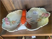 Beautiful German Lobster Relish Tray