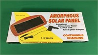 Amorphous Solar Panel- 12 w/ Auto Adapter