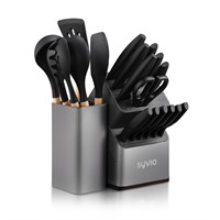 syvio 21-in-1 Kitchen Knife Set, Knife Sets with