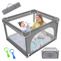 Baby Playpen for Toddlers, Grey (3636)