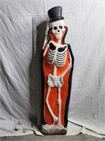 RARE Blow Mold Don Featherstone Skeleton W Top Hat