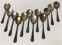 12 800 Silver Spoons In Fitted Case, E. Fiorentino