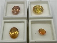 Semi Precious Stones Citrine, Mexican Fire Opal,