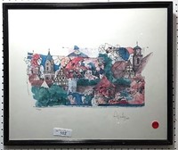 Signed & Numbered Abstract Print in Frame