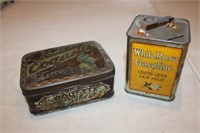 2 Vintage Tins incl White Rose Bank