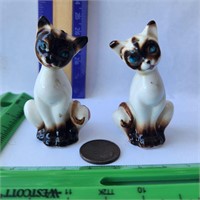 Japan bone china mini Salt&Pepper siamese cats