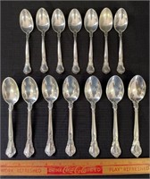 QUALITY BIRKS STERLING SILVER SPOONS - 360 GRAMS