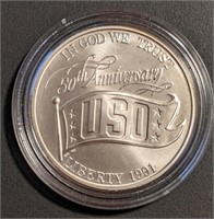 1991 US Mint Commemorative Silver Dollar