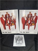 3 Photos Signed by The Ink Spots