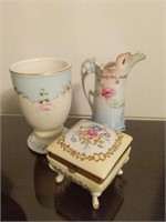 Vintage Floral Porcelain Accent Pieces