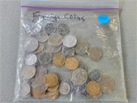 Bag of foreign coins. Buyer must confirm all curre
