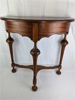 Antique Chippendale Style Half Moon Table