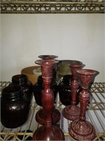 Candle holders ,Jars ,pot plant holders