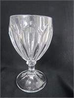 Early Pressed Glass Goblet "Tulip"
