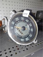 Vtg. Car MPH Gauge