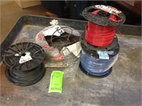 LOT OF 4 SPOOLS MISC WIRE