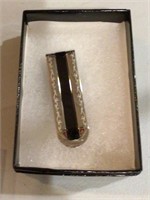 Sterling Silver with onyx, Sting Ray Money Clip