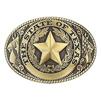 Native American Cowboy Texas Star Belt Buckle