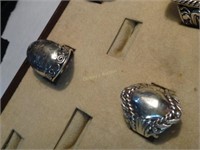 2 Sterling Rings Custom Cw & Israel