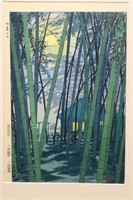 Kasamatsu Shiro "Bamboo in Summer" Woodblock